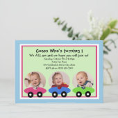 Race Time/Foto Einladung (Stehend Vorderseite)