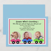 Race Time/Foto Einladung (Vorne/Hinten)