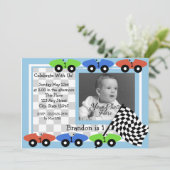 Race Time/Foto Einladung (Stehend Vorderseite)