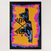 Race to Finish - Go Kart Racers Jigsaw Puzzle (Vertikal)