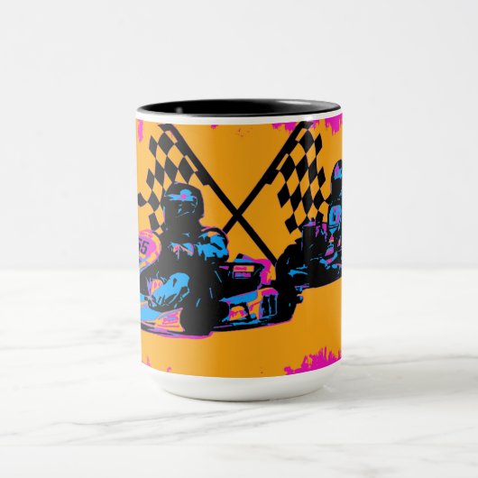 Race to Finish - Go Kart Racers Tasse (Zentrum)