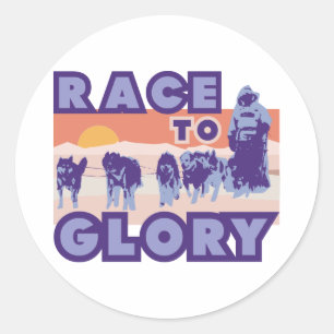Race to Glory Runder Aufkleber