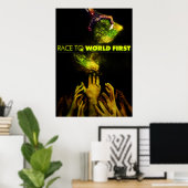 Race To World First - offizielles Filmplakat Poster (Heimbüro)