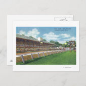 Race-Track-Ansicht auf feinem Grund Postkarte (Vorne/Hinten)