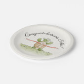 Race Turtle Personalisiert Pappteller (Schrägansicht)