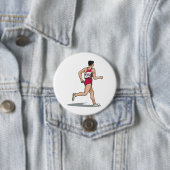 Race Walker Athlete Sportläufer in Motion Button (Beispiel)