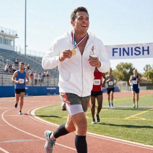 Race Walker Athlete Sportläufer in Motion Hoodie