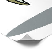 Race Walker Athlete Sportläufer in Motion Poster (Ecke)