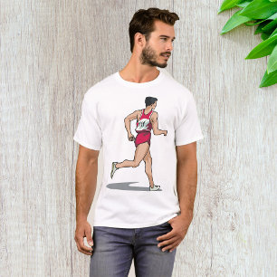 Race Walker Athlete Sportläufer in Motion T-Shirt