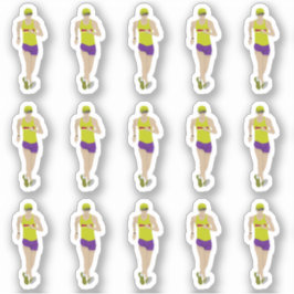 Race Walking Aufkleber