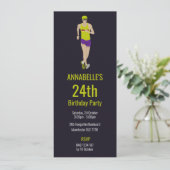 Race Walking Einladung (Stehend Vorderseite)