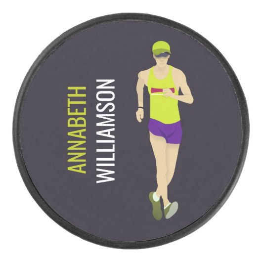 Race Walking Eishockey Puck (Vorderseite)