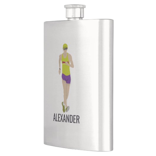 Race Walking Flachmann (Links)