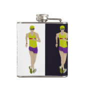 Race Walking Flachmann (Rückseite)