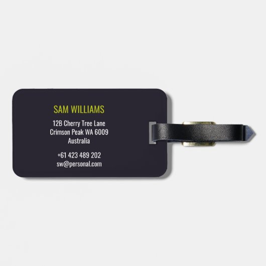 Race Walking Gepäckanhänger (Rückseite horizontal)