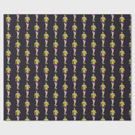 Race Walking Geschenkpapier (Flach)