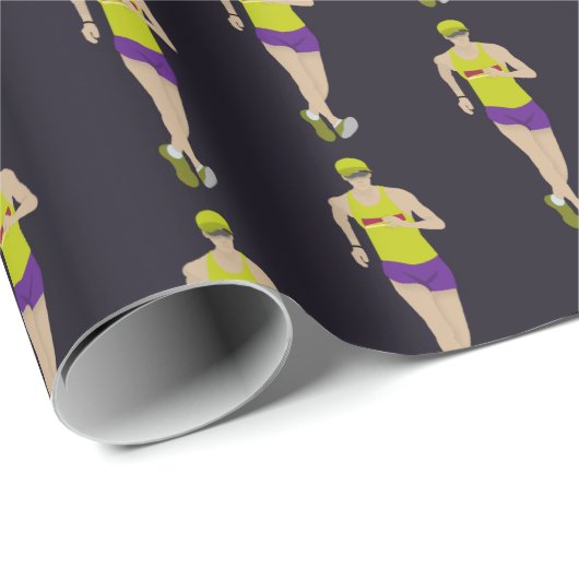 Race Walking Geschenkpapier (Rolleneckpunkt)
