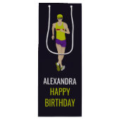 Race Walking Geschenktüte Für Weinflaschen (Vorderseite)