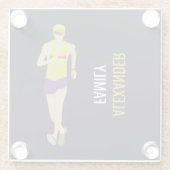 Race Walking Glasuntersetzer (Rückseite)