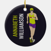 Race Walking Keramik Ornament (Hinten)