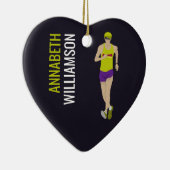 Race Walking Keramik Ornament (Rechts)