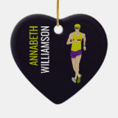 Race Walking Keramik Ornament (Hinten)