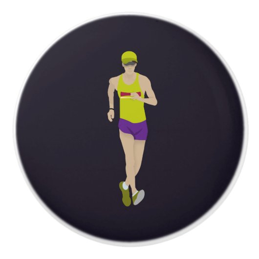 Race Walking Keramikknauf (Vorderseite)