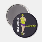 Race Walking Magnet (Vorderseite/Rückseite)