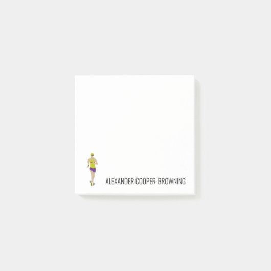 Race Walking Post-it Klebezettel (Vorderseite)