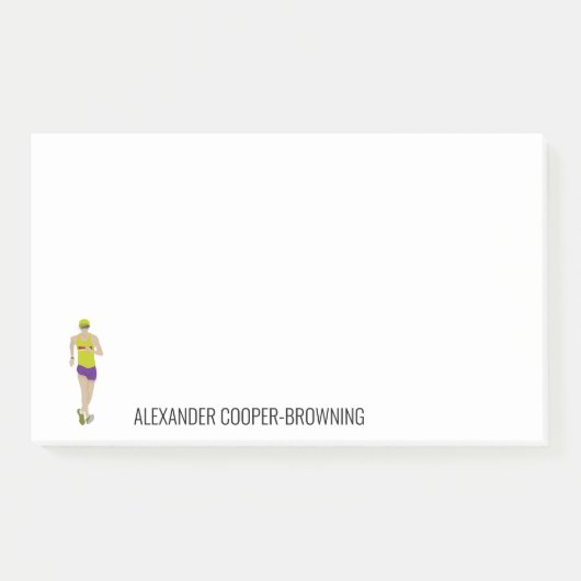 Race Walking Post-it Klebezettel (Vorderseite)