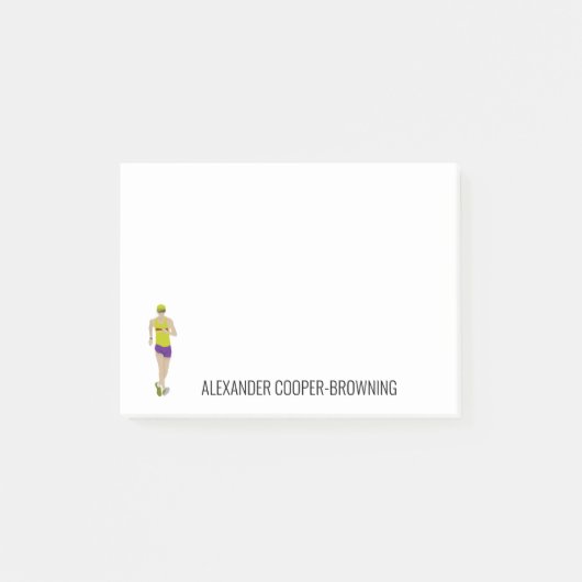 Race Walking Post-it Klebezettel (Vorderseite)