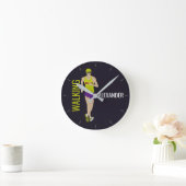 Race Walking Runde Wanduhr (Zuhause)