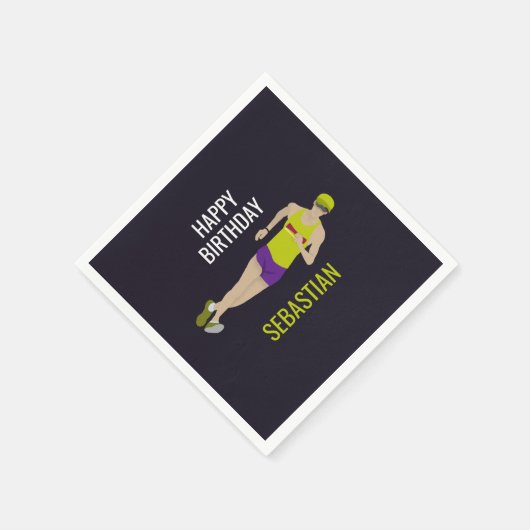 Race Walking Serviette (Ecke)