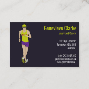 Race Walking Visitenkarte