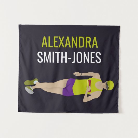 Race Walking Wandteppich (Vorderseite (Horizontal))