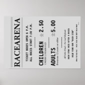 RACEARENA TICKET OFFICE BILL DANBURY FAIR POSTER 2 (Vorne)