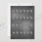 Racecar Birthday Vielen Dank Dankeskarte (Rückseite)