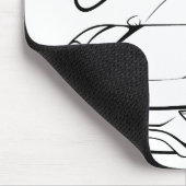 Racecar in Stämmen Mousepad (Ecke)