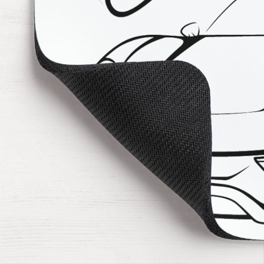 Racecar in Stämmen Mousepad (Ecke)