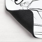 Racecar in Stämmen Mousepad (Ecke)