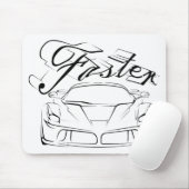 Racecar in Stämmen Mousepad (Mit Mouse)