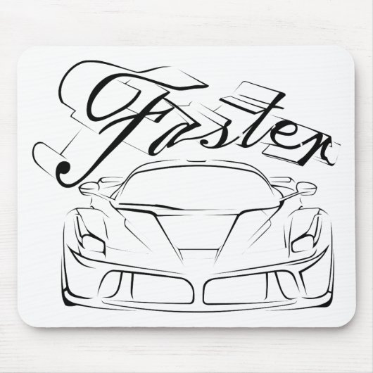 Racecar in Stämmen Mousepad (Vorne)