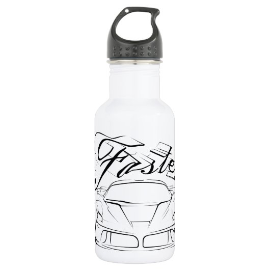Racecar in Stämmen Trinkflasche (Vorderseite)