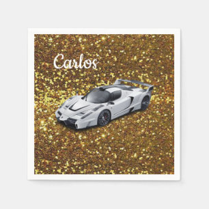 Racecar Paper Napkins Serviette