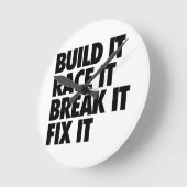 RaceCar Runde Wanduhr (Winkel)