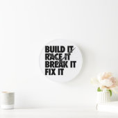 RaceCar Runde Wanduhr (Zuhause)