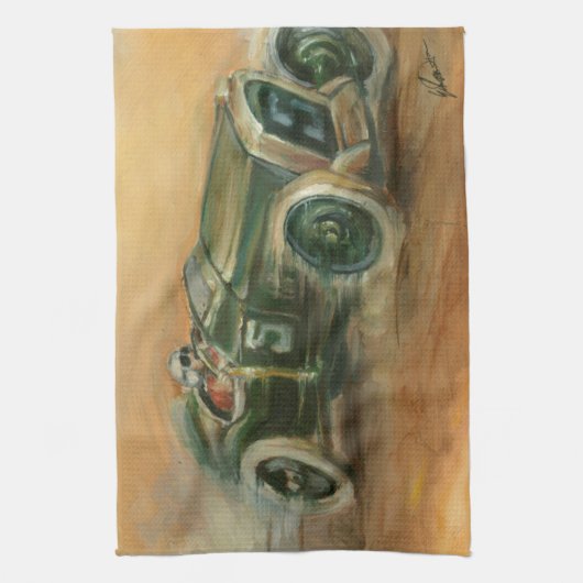 Racecar von Ethan Harper Geschirrtuch (Vertikal)