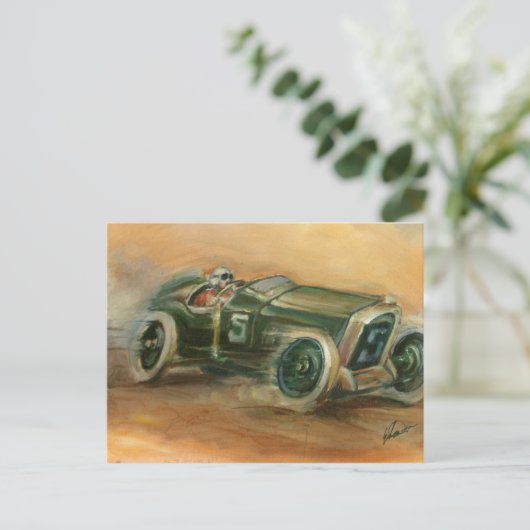 Racecar von Ethan Harper Postkarte (Stehend Vorderseite)