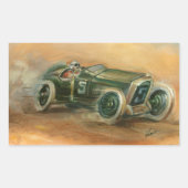 Racecar von Ethan Harper Rechteckiger Aufkleber (Vorderseite)