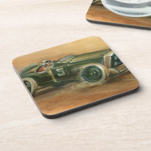 Racecar von Ethan Harper Untersetzer (Linke Seite)